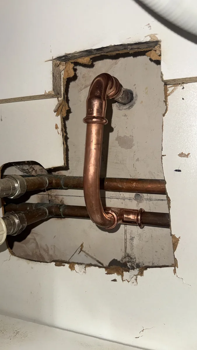 Outside tap installation