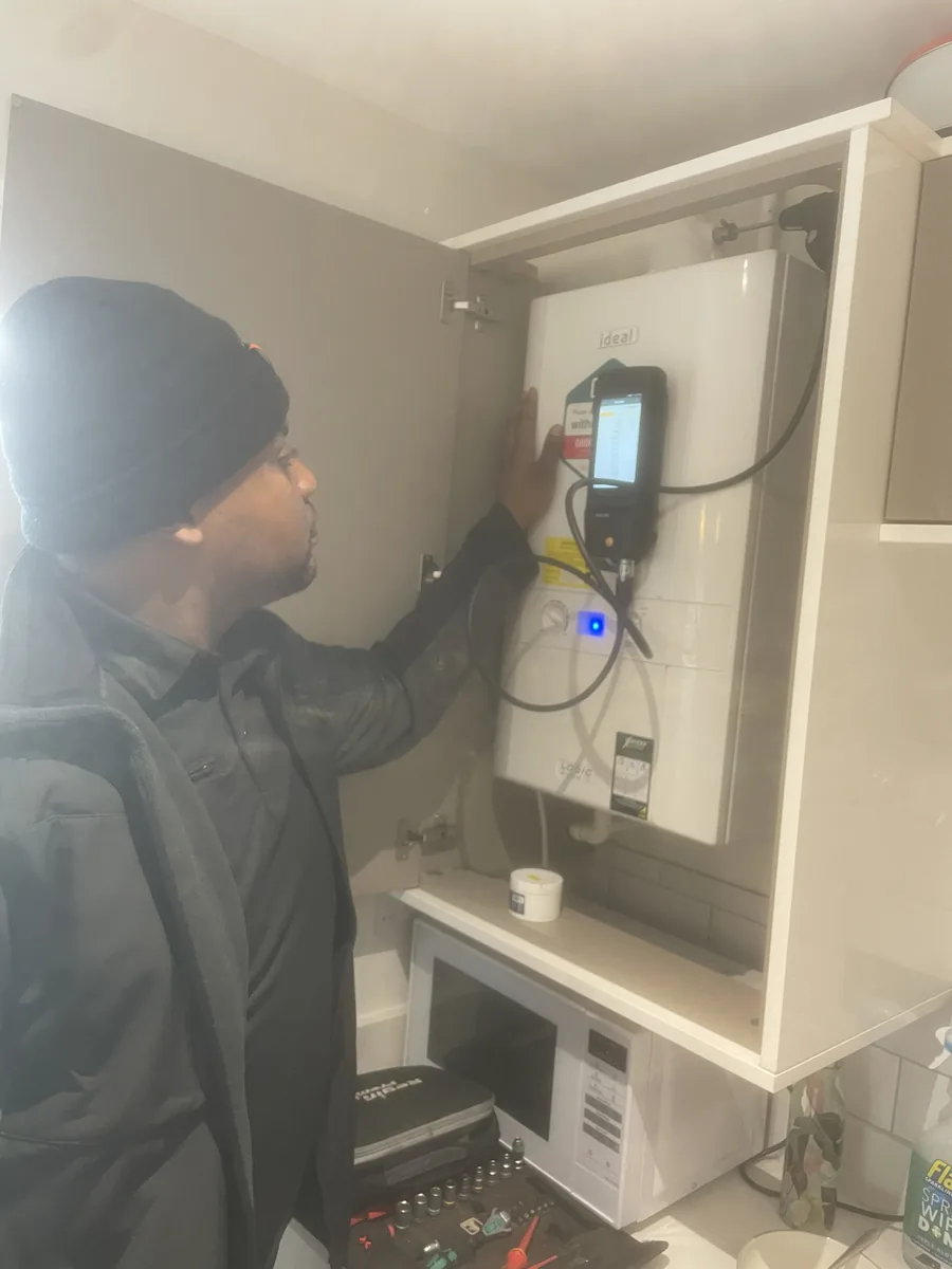CCS plumber completing professional pipework